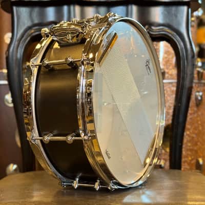 NEW Gretsch 5.5x14 Brooklyn Standard Snare Drum in Satin Black Metallic image 6