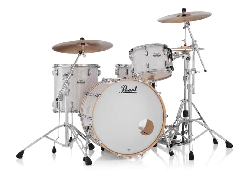 Pearl PMX Professional Series 3-Piece Drum Shell Pack 24/16/13 White Marine Pearl image 1