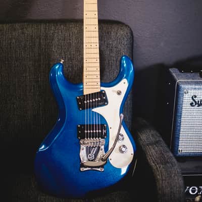 Mosrite The Nokie 1992 - Blue sparkle image 21