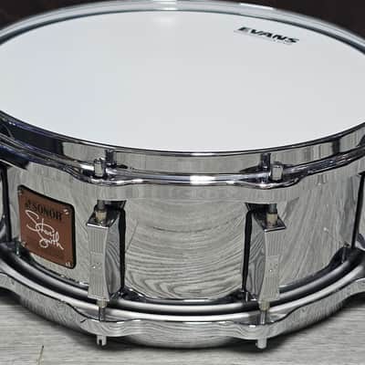 Sonor SSD 1455 STS 14"x 5.5" Steve Smith Signature 14x5.5" Cast Steel Snare With Hella Die Cast Hoops image 2
