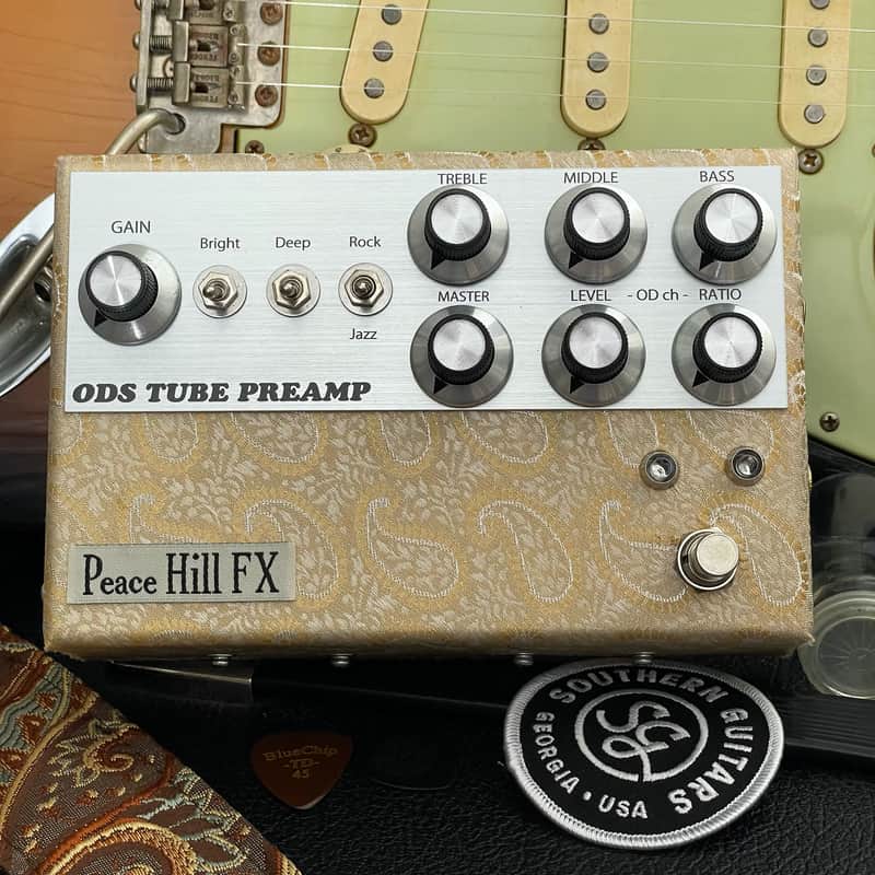 Peace Hill FX ODS Tube Preamp Gold Paisley “Authorized Dealer” image 1