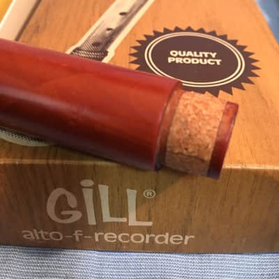 Gill Alto Recorder in F Wood - Like New with Box-  Made in Israel c1975 image 11