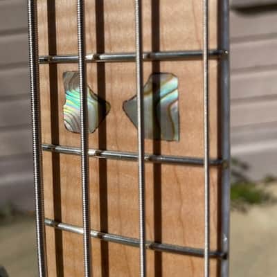 JLC Guitars Anaheim Bass - Natural, Aquamarine Metallic image 11