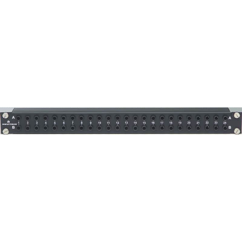 Neutrik NYS-SPP Patchbay 6,3mm Jack  48x In/Out, 19" 1HE - Patchbay image 1
