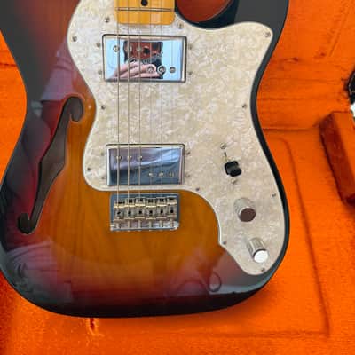 Fender American Vintage II '72 Telecaster Thinline 2022 - Present - 3-Color Sunburst image 2