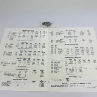 Gibson & Epiphone Suggested Retail Price Lists 1986 image 3