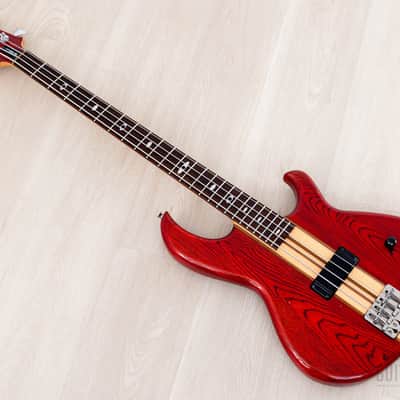 1982 Aria Pro II SB-R60 PR Vintage Neck Through Bass Padauk Red, Near-Mint, Japan Matsumoku image 12
