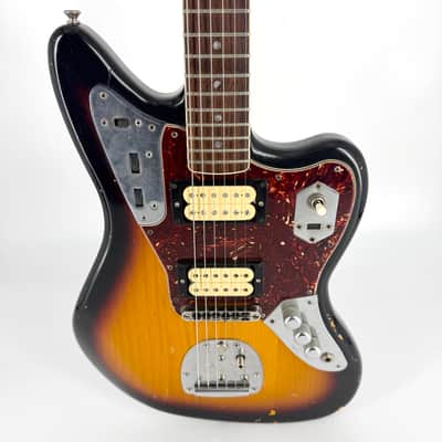 2011 Fender Kurt Cobain Signature Road Worn Jaguar - 3 Colour Sunburst image 4