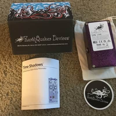 EarthQuaker Devices Time Shadows II Subharmonic Multi-delay Resonator Pedal 2023 - Maroon/White image 3