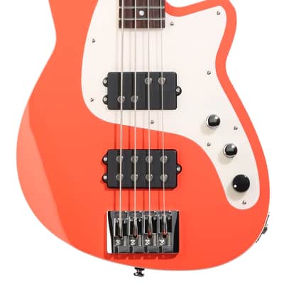 Reverend Mercalli 4-string Electric Bass Guitar - Feisty Red with Rosewood Fingerboard image 2
