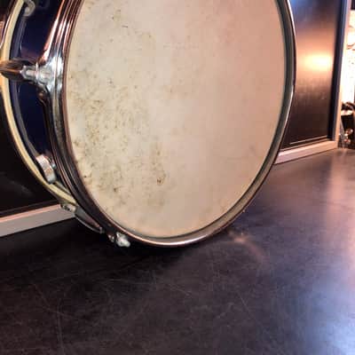 Beautiful Japanese  Snare Drum Unbranded  Stencil  1970s - Blue Sparkle image 12