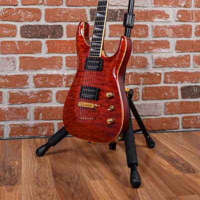 Immagine Jackson USA Custom Shop SLATQ-H MAH Archtop Soloist Quilted Maple Top Violin Brown 2005 w/OHSC - 5