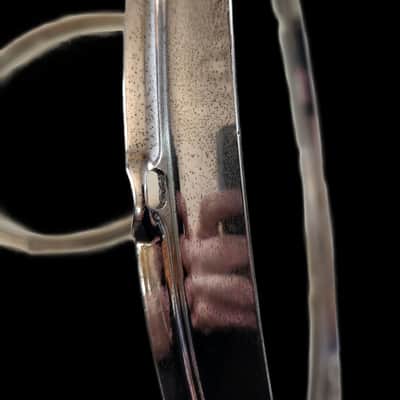 Vintage Pair (2) 1940's-50's Slingerland Radio King 16" NOB 8-Hole Floor Tom Double Flange Hoops image 5