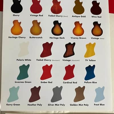 Gibson- HISTORIC COLLECTION Catalog,  1998, with Color Key image 10