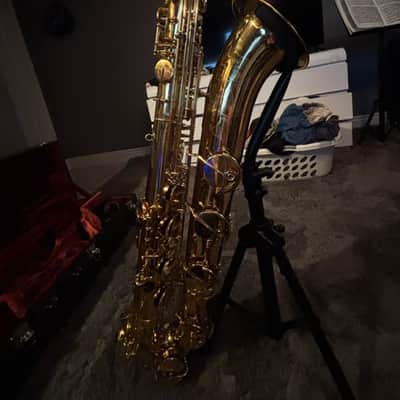 Yamaha YBS-62II Professional Eb Baritone Saxophone 2021 - Present - Gold Lacquered Brass image 2