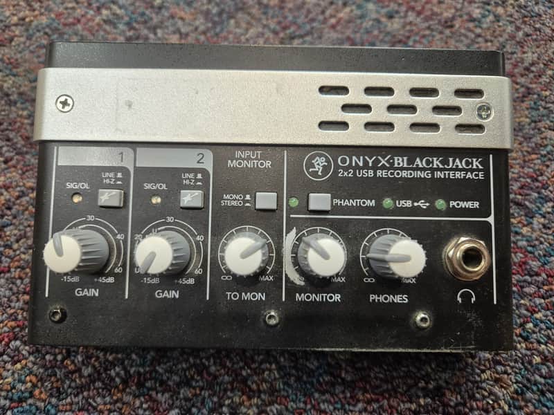 Mackie Onyx Blackjack USB Audio Interface 2010 - 2018 - Black image 1