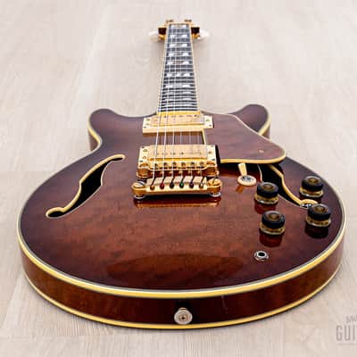 1990 Ibanez Artstar AM200 Burl Mahogany Vintage Semi-Hollow Guitar Antique Violin image 8