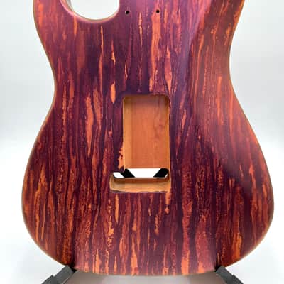Warmtone Custom Guitars Strat Style Guitar Body “Metallic Purple Pour” image 1