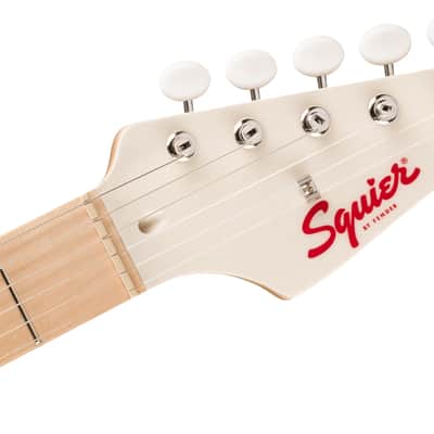 Mint Limited Edition Hello Kitty Stratocaster with Gig Bag, Maple board, White image 4