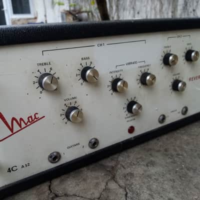 Vintage Italian Tube Amp Mac 4c A52 Reverb 60s,70s image 6