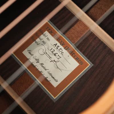 McIlroy A30c East Indian Rosewood Sitka Spruce 2021 image 13