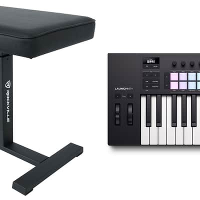 Novation LAUNCHKEY 25 MK4 25-Key USB MIDI Ableton Live Keyboard Controller+Bench