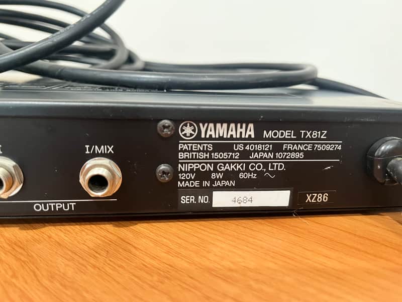 Yamaha TX81Z Rackmount FM Tone Generator 1987 - 1988 | Reverb