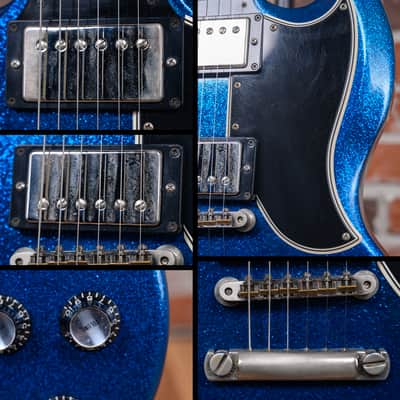 Gibson Custom Shop Les Paul SG Standard Blue Sparkle 2008 w/OHSC image 17