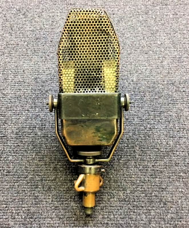 BBC Marconi Type A Ribbon Mic 1940s - 1950-s Antique Bronze image 1