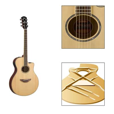 Yamaha APX600 Thinline with Electronics 2010s - Natural image 2