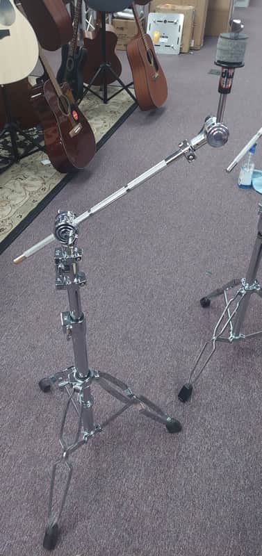 DW DWCP9700 9000 Series Heavy Duty Double-braced Straight/Boom Cymbal Stand 2010s - Chrome image 1