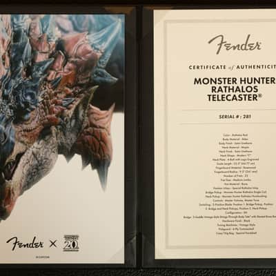 Fender Monster Hunter Rathalos Telecaster - Rosewood - Rathalos Red image 11