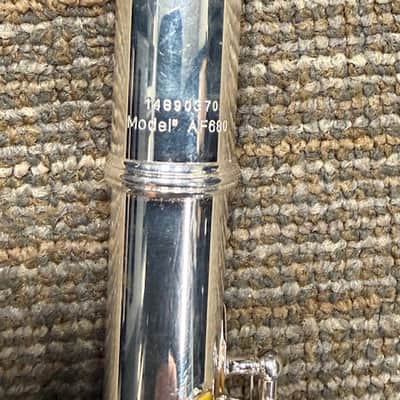 Haynes Amadeus AF680 Flute - Sterling Silver Amadeus Headjoint, Offset G, B-Foot, Excellent Condition image 3
