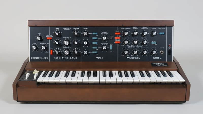 Moog Minimoog Model D (1979) + operation manual + poster + S-trig cable (serviced) image 1