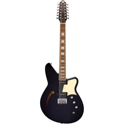 Reverend Airwave 12 String Electric Guitar Regular Midnight Black image 3