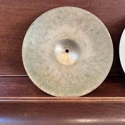 Zildjian 14" Vintage Zildjian Hi Hats 50's Stamp Top 70's Thin Stamp Bottom 50's/70's image 8