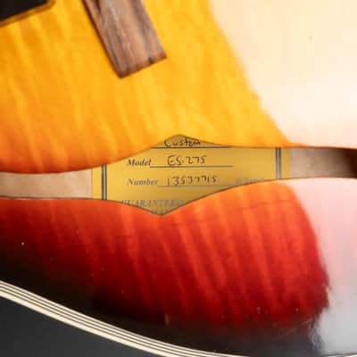 2017 Gibson Memphis ES-275 Custom - Sunset Burst | USA 15'' Hollowbody Thinline Archtop Jazz Guitar 3.03kg | CoA OHSC image 17