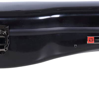 Crossrock Dreadnought Acoustic Guitar Case – Fits 40"/41" Guitars | Fiberglass Shell, Plush Interior, TSA Lock-Black image 5