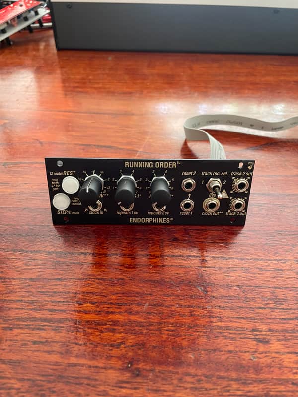 Endorphin.es Running Order 1U Eurorack Synth Module 2022 - Present - Black image 1