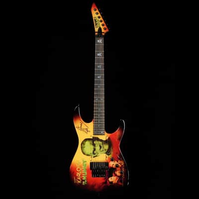ESP Custom Shop Kirk Hammett Signature KH-2 Karloff Mummy Graphic Rare 1997 image 5