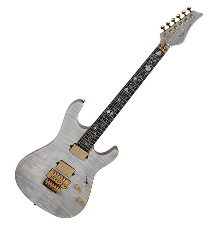Reedoox Rosette Custom FR Floyd Rose Maple Drop Top Unique Inlay Electric Guitar AW image 1