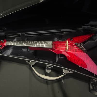Wood 5 String Fretted Custom Viper - Custom Deep Red Pattern Finish image 1