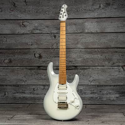 Ernie Ball Music Man Silhouette - Snowy Night, Roasted Maple Neck/Matching Headstock image 3