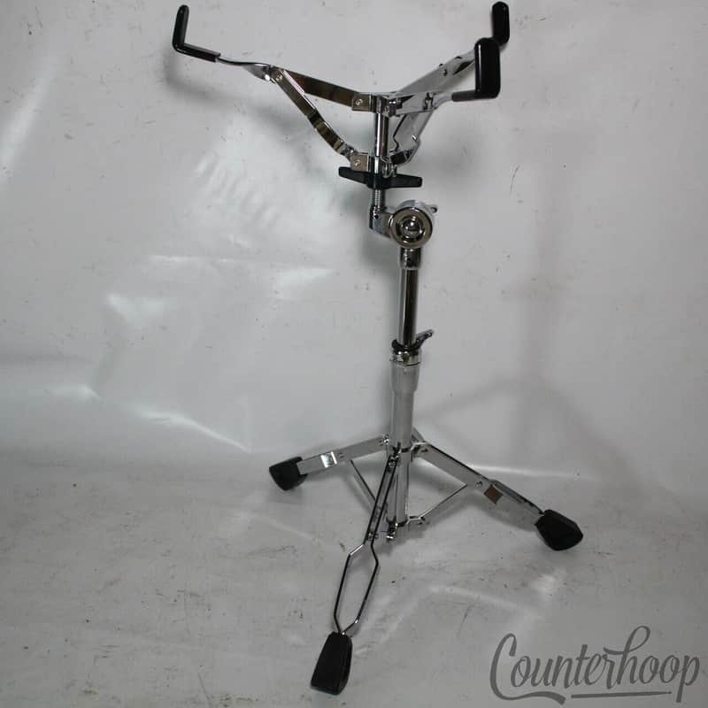 *Pearl Snare Drum Stand Plating Single-Braced Tripod Side-Basket Chrome 90s image 1