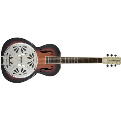 Gretsch G9220 Bobtail Round-Neck Acoustic-Electric Mahogany Resonator Guitar w/ Fishman Electronics - 2-Color Sunburst image 4