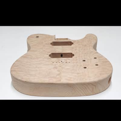Shepard Custom Guitars Custom Telecaster Solid Body Backroute Quilted Maple Top On 1pc Alder 2026 - Unfinished image 5