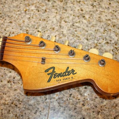 Fender Duo Sonic II 1964 Brazilian Rosewood Pre CBS Olympic White Original Fender hard case image 7