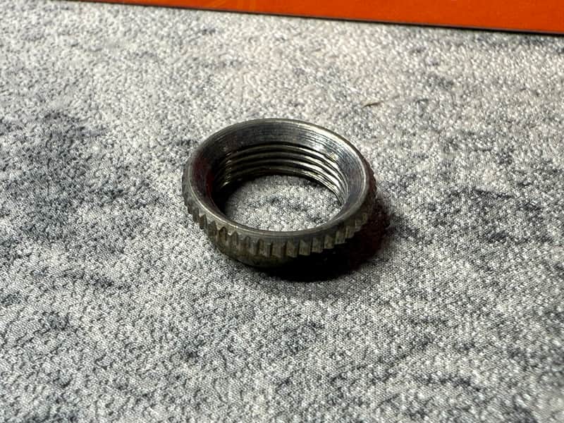 3 Way Toggle Switch Nut Tall Nickel . (B7) image 1