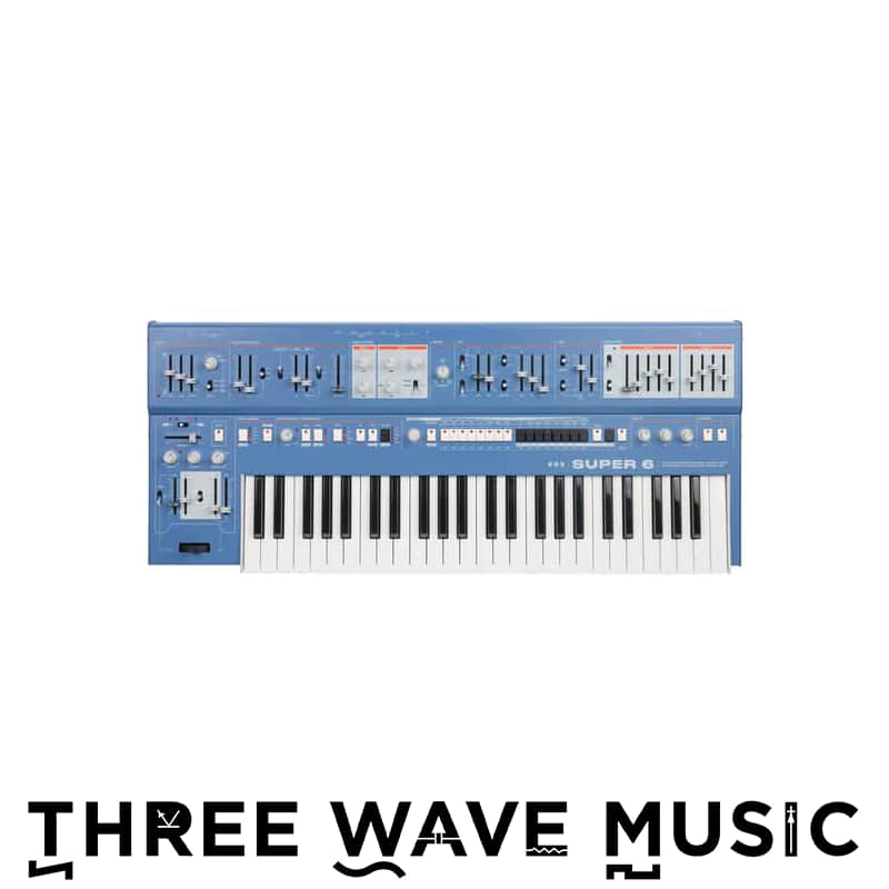 UDO Audio Super 6 with ST49 (Blue) - 12 Voice Polyphonic Binaural Analog Hybrid Synthesizer [Three Wave Music] image 1