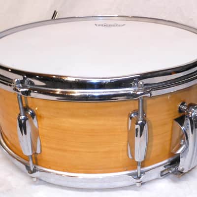 Vintage 1957 Slingerland 5.5x14" Knotty Pine Solid Maple Snare Drum image 11